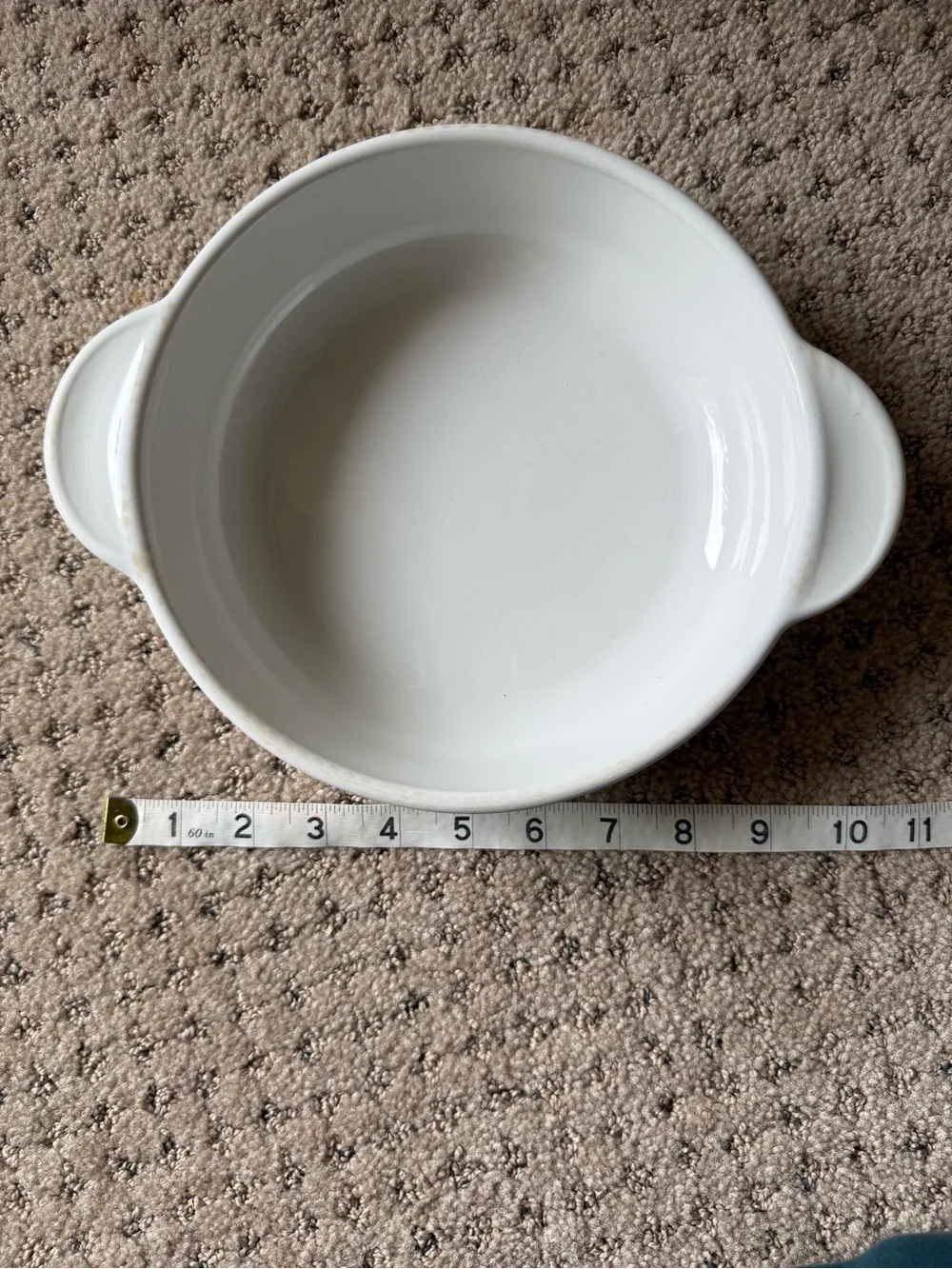 Vintage Corning Ware White Casserole Dish 1 1/4 qt